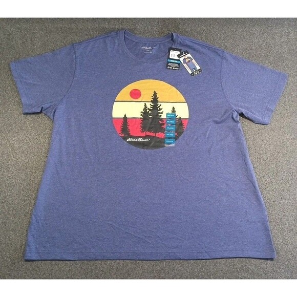 Eddie Bauer Men's Graphic T-Shirt Size XXL NWT Outdoor Sunset Theme - Picture 9 of 9